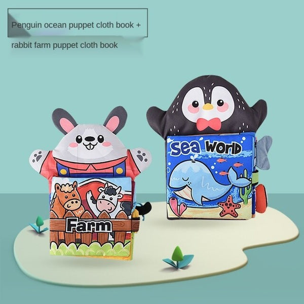 Load image into Gallery viewer, 2Pcs Montessori Baby Books Soft Cloth Book -AE
