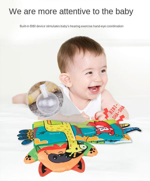 2Pcs Montessori Baby Books Soft Cloth Book -AE