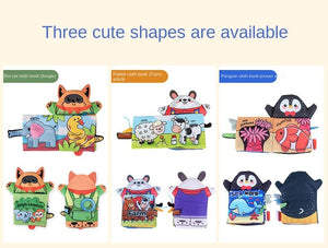 2Pcs Montessori Baby Books Soft Cloth Book -AE
