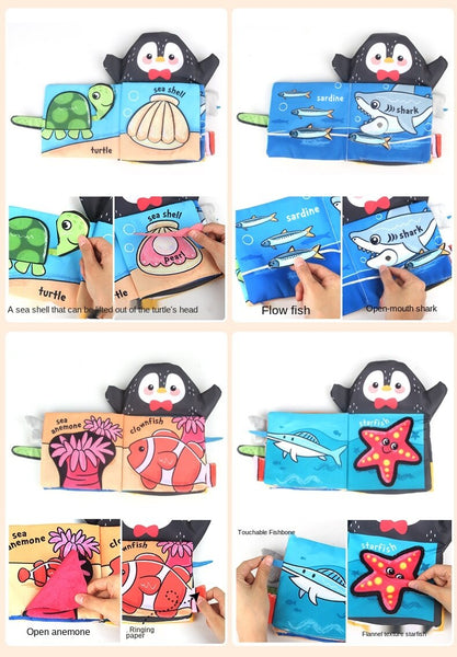 Load image into Gallery viewer, 2Pcs Montessori Baby Books Soft Cloth Book -AE
