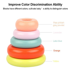 Smiling Face Stacking Rainbow Blocks CNF1 - HN Bazar 