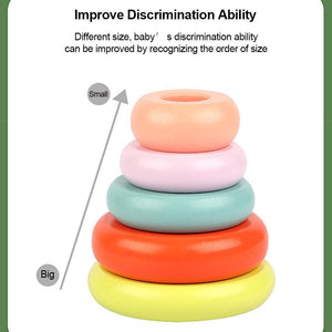 Smiling Face Stacking Rainbow Blocks CNF1 - HN Bazar 