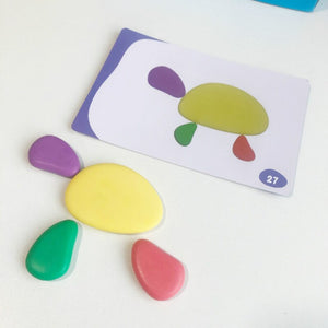 New Wooden Stacked Stone Balanced Toy CNF5