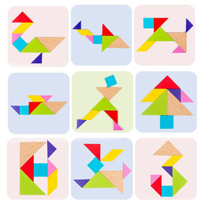 أحجية مغناطيسية ثلاثية الأبعاد أحجية الصور المقطوعة Tangram CNF5.5