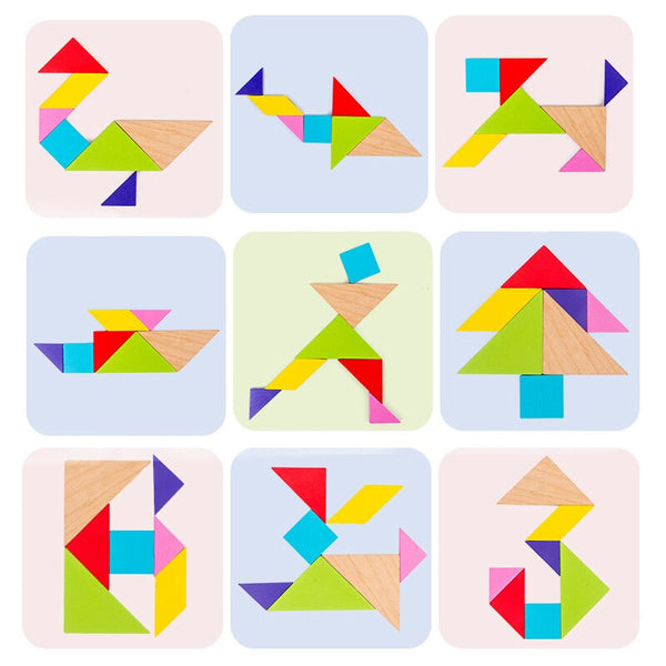 تحميل الصورة في عارض الصور ، أحجية مغناطيسية ثلاثية الأبعاد أحجية الصور المقطوعة Tangram CNF5.5
