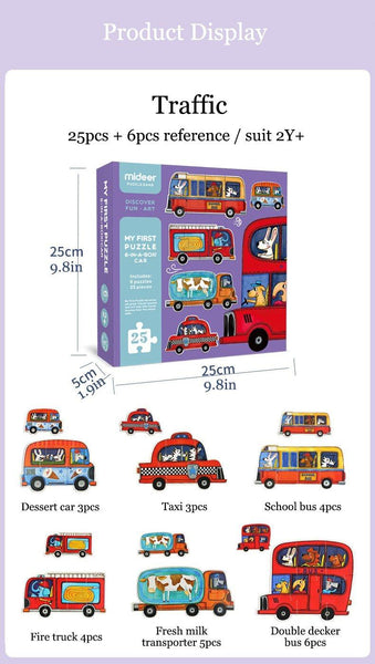 Load image into Gallery viewer, Mideer 6 IN 1 Jigsaw Puzzle Children - HN Bazar 
