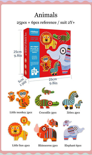 Mideer 6 IN 1 Jigsaw Puzzle Children - HN Bazar 