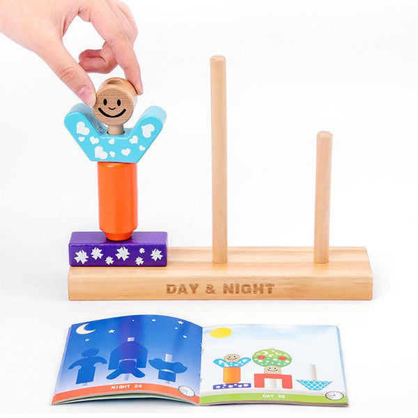 تحميل الصورة في عارض الصور ، Sun and Moon Day and Night Building Puzzle CNF1 - HN Bazar 
