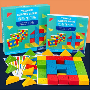 50 Pieces Wooden Building Blocks CNF1 - HN Bazar 