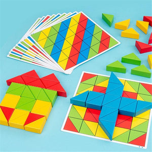 50 Pieces Wooden Building Blocks CNF1 - HN Bazar 