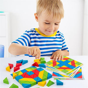 50 Pieces Wooden Building Blocks CNF1 - HN Bazar 
