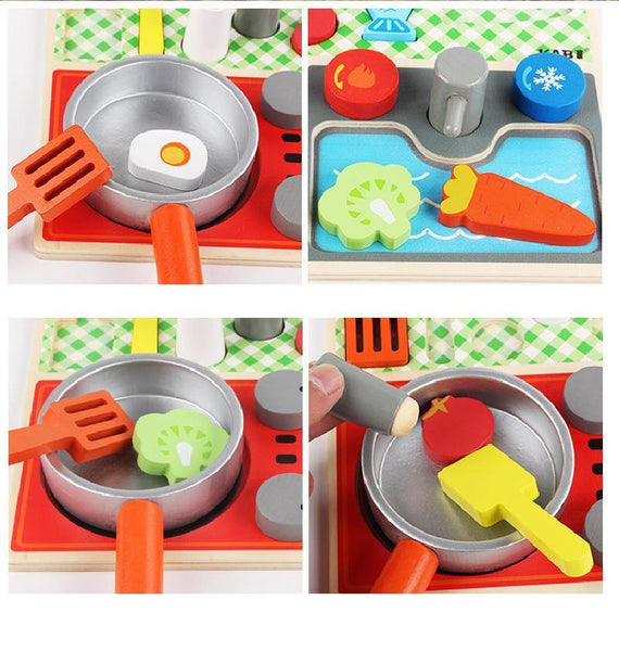 تحميل الصورة في عارض الصور ، Wooden Play House Kitchen CNF1 - HN Bazar 
