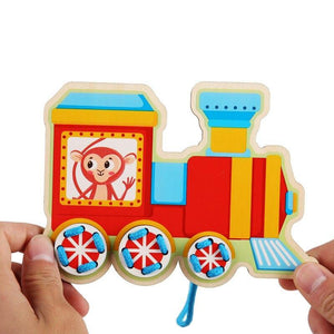 5 Pcs/box - Threading Game Montessori Early Education Rope Puzzles CNF1 - HN Bazar 