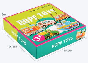 5 Pcs/box - Threading Game Montessori Early Education Rope Puzzles CNF1 - HN Bazar 