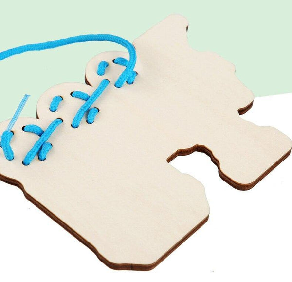 تحميل الصورة في عارض الصور ، 5 Pcs/box - Threading Game Montessori Early Education Rope Puzzles CNF1 - HN Bazar 
