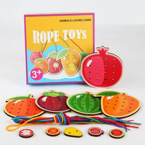 5 Pcs/box - Threading Game Montessori Early Education Rope Puzzles CNF1 - HN Bazar 