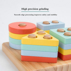 4 Pcs Montessori Building Block Puzzle CNF1 - HN Bazar 