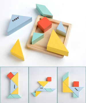 4 Pcs Montessori Building Block Puzzle CNF1 - HN Bazar 