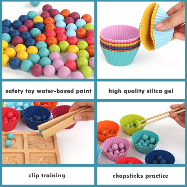 Load image into Gallery viewer, 3 in 1 Matching Groove Writing Board Clip Bead CNF7
