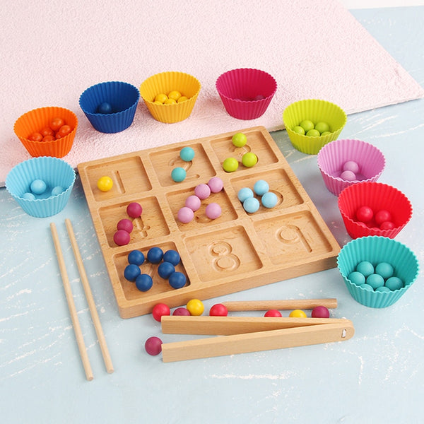 Load image into Gallery viewer, 3 in 1 Matching Groove Writing Board Clip Bead CNF7

