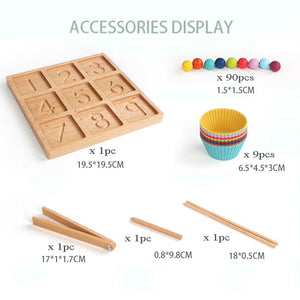 3 in 1 Matching Groove Writing Board Clip Bead CNF7