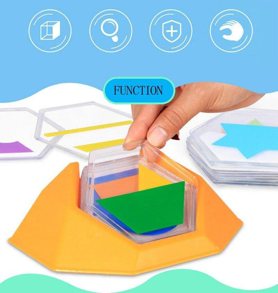Load image into Gallery viewer, Tangram Jigsaw Board 100 Challenge  CNFM A - HN Bazar 
