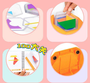 Tangram Jigsaw Board 100 Challenge  CNFM A - HN Bazar 