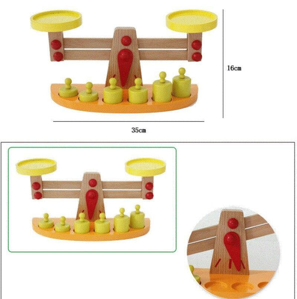 Load image into Gallery viewer, Small Wooden New Balance Scale CNF1 - HN Bazar 
