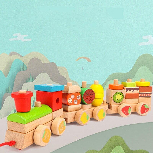 Load image into Gallery viewer, Train Dragging Car 3 Carriages CNF1 - HN Bazar 
