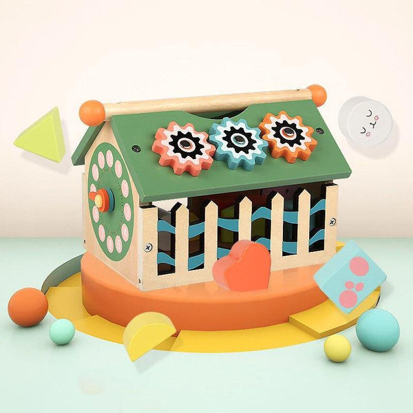 Load image into Gallery viewer, Shape Matching Wood Box CNF1 - HN Bazar 
