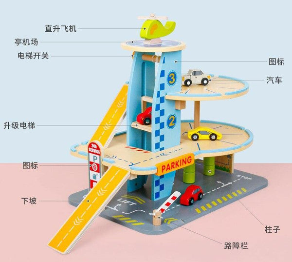 Load image into Gallery viewer, Wooden Simulation Parking CNF1 - HN Bazar 
