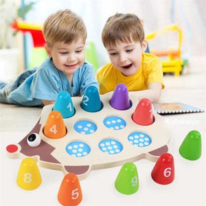 Wooden Hedgehog Math Learning Tool CNF1 - HN Bazar 