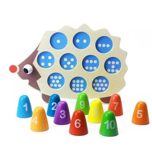 Wooden Hedgehog Math Learning Tool CNF1 - HN Bazar 