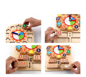 Montessori Digital Clock Building Blocks CNF1 - HN Bazar 