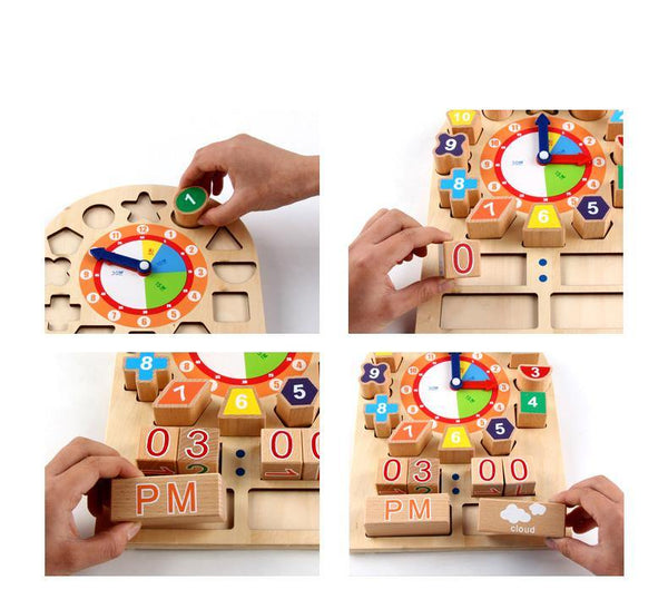 Load image into Gallery viewer, Montessori Digital Clock Building Blocks CNF1 - HN Bazar 

