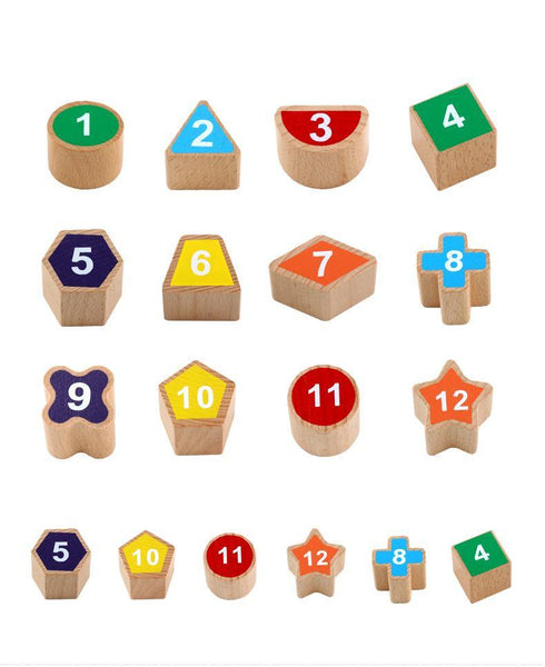 Load image into Gallery viewer, Montessori Digital Clock Building Blocks CNF1 - HN Bazar 
