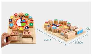 Montessori Digital Clock Building Blocks CNF1 - HN Bazar 