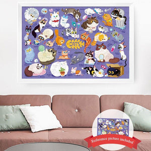 TOI 200PCS Pet Cat/Dog Family Brain Puzzle - HN Bazar 