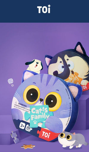 TOI 200PCS Pet Cat/Dog Family Brain Puzzle - HN Bazar 