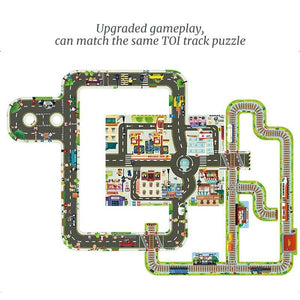TOI Floor Road Traffic Track Large Puzzle Paper - HN Bazar 