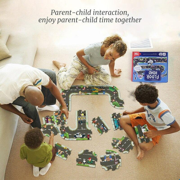 تحميل الصورة في عارض الصور ، TOI Floor Road Traffic Track Large Puzzle Paper - HN Bazar 
