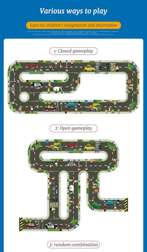 TOI Floor Road Traffic Track Large Puzzle Paper - HN Bazar 