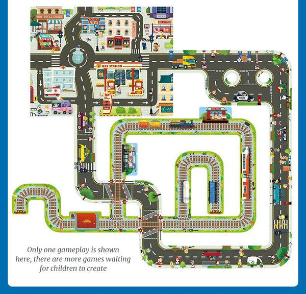 تحميل الصورة في عارض الصور ، TOI Floor Road Traffic Track Large Puzzle Paper - HN Bazar 
