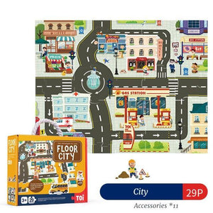 TOI Floor Road Traffic Track Large Puzzle Paper - HN Bazar 