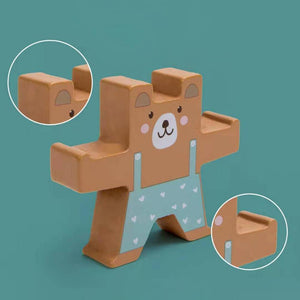Wooden Bear Balanced Building Blocks CNF1 - HN Bazar 