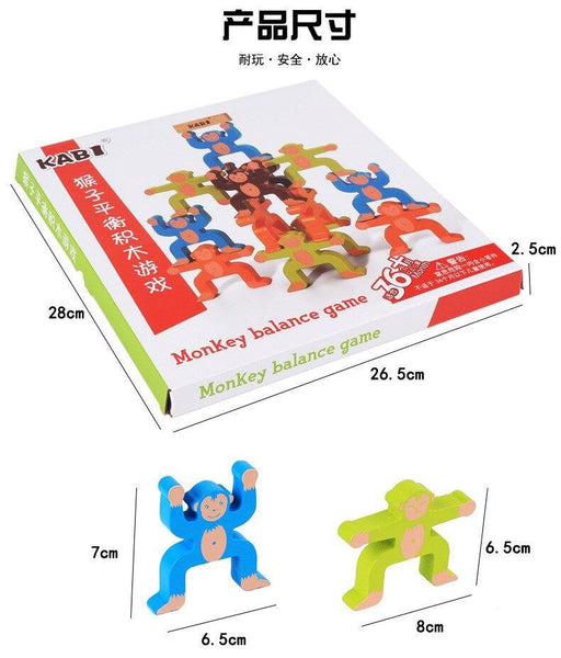 Load image into Gallery viewer, Wooden Bear Balanced Building Blocks CNF1 - HN Bazar 
