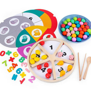 Wooden Beads Game Clip Ball Puzzle CNF1 - HN Bazar 
