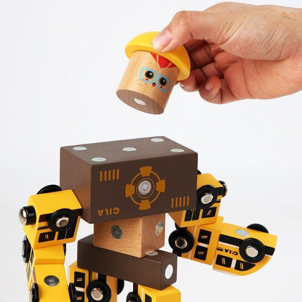 Load image into Gallery viewer, Wooden Magic Engineering Vehicles DIY - HN Bazar 
