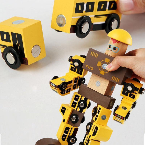 Load image into Gallery viewer, Wooden Magic Engineering Vehicles DIY - HN Bazar 
