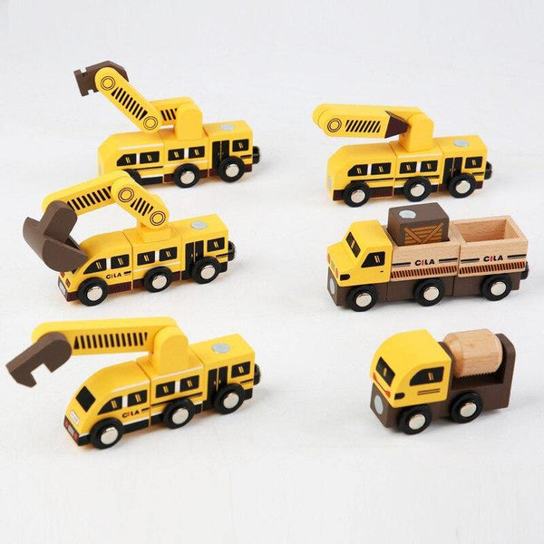 Load image into Gallery viewer, Wooden Magic Engineering Vehicles DIY - HN Bazar 
